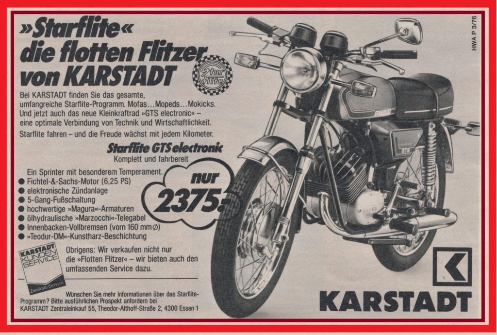 Karstadt Werbung Starflite GTS